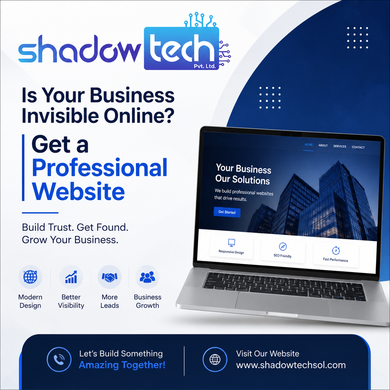 Is Your Business Invisible Online? Get a Professional Website Today